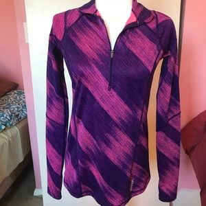 Reebok Purple 1/4 zip up Top S